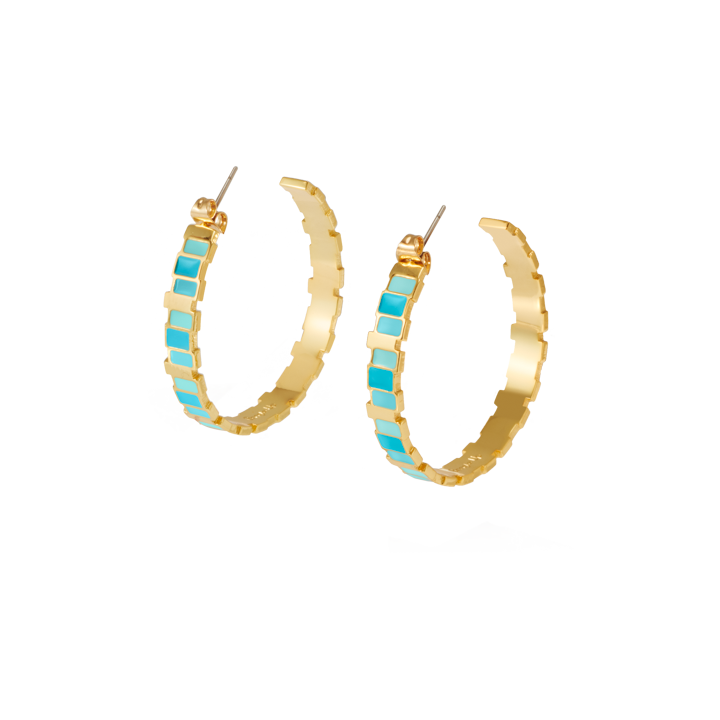 INES MULTICO HOOP EARRINGS- Colors option