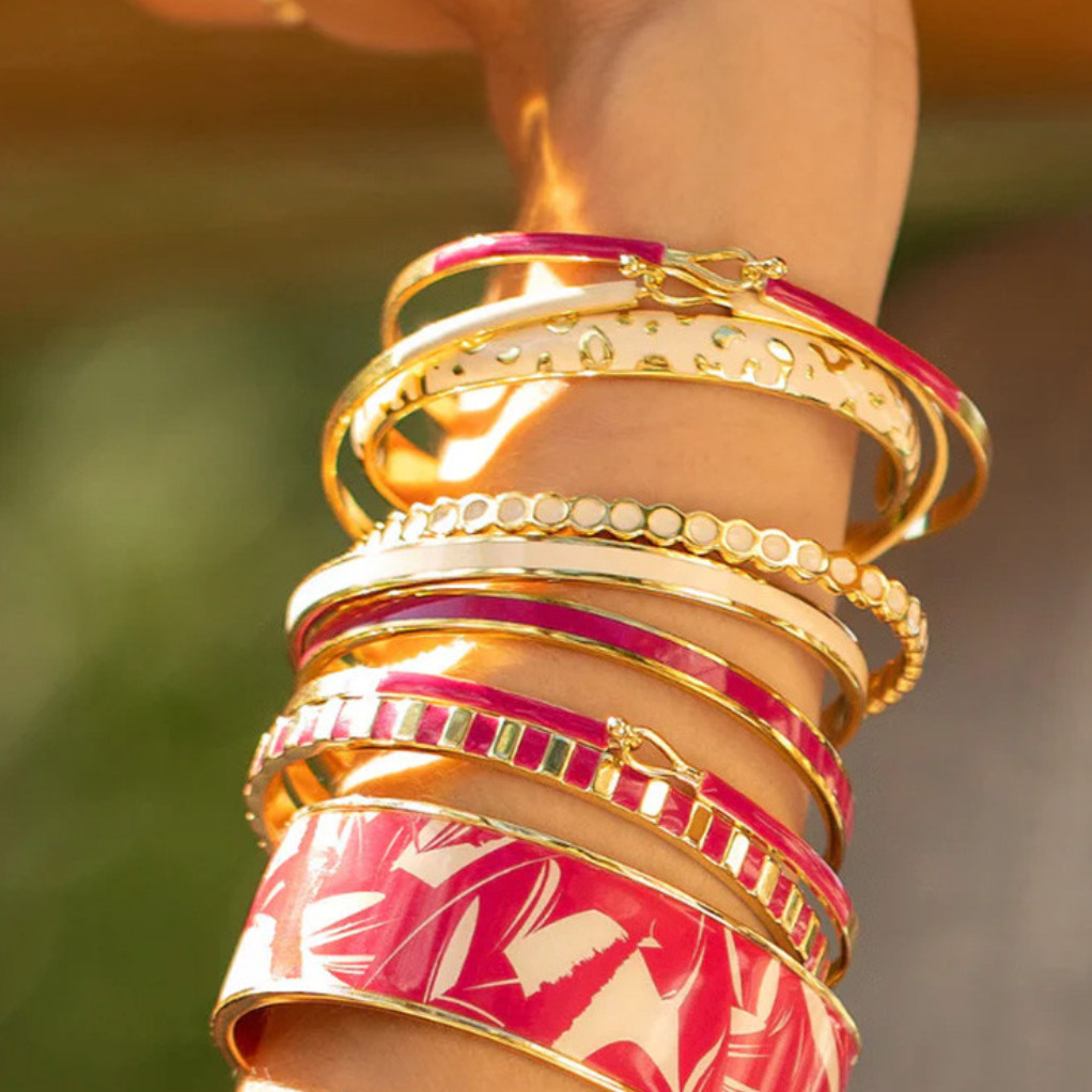 BANGLE Thin Ajustable Cuff - Color Option