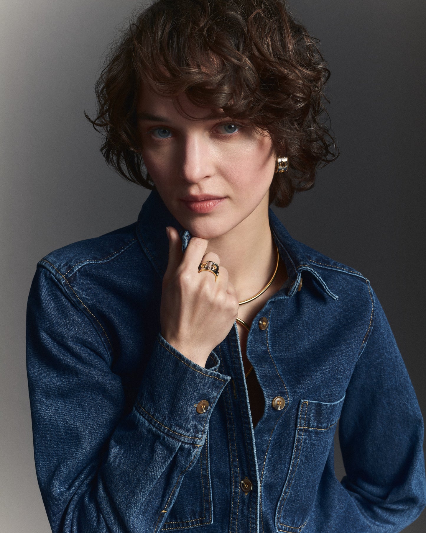 EYELET HOOPS EARRINGS - Color Option