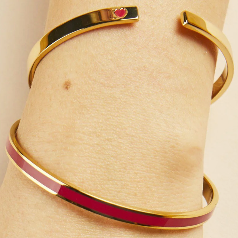 PARIS LOVERS BANGLE CUFF SET